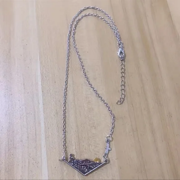 New 3D Mountain Range Eagle Artisan Southwestern Sterling Silver Forest Necklace - Picture 6 of 17